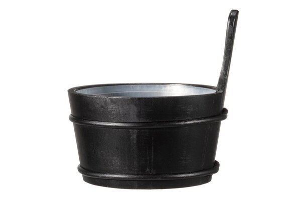 4Living Sauna emmer Zwart 4 L