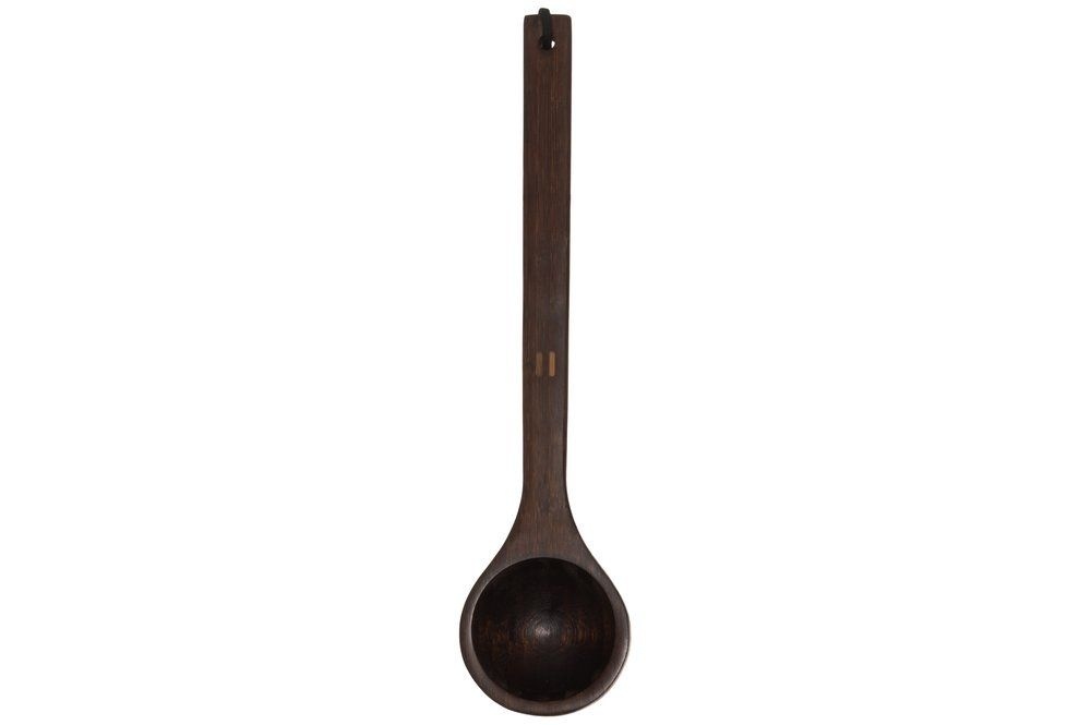 Rento Sauna Bamboe Cadeauset - Emmer + Lepel + Geur - Donkerbruin