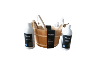 4-living Sauna emmer + lepel + geuren
