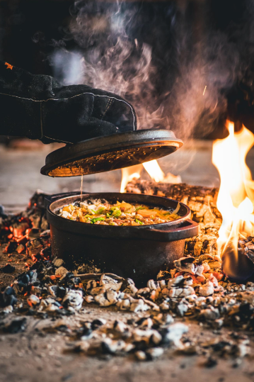 The Windmill gietijzeren bbq pan M