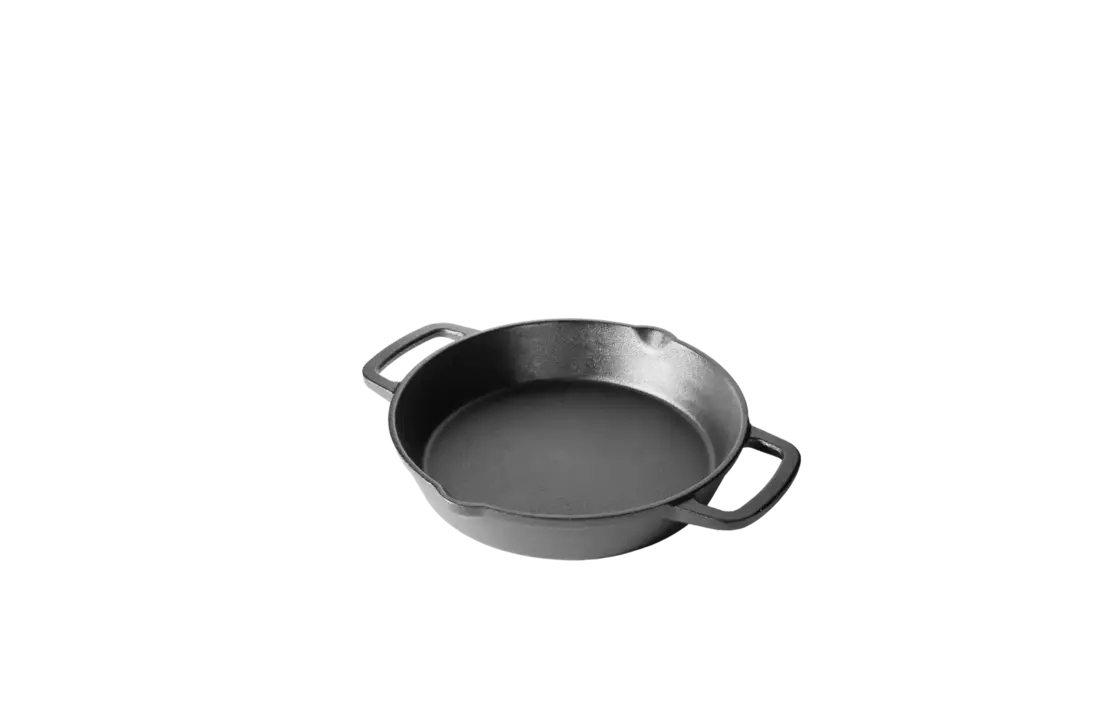The Windmill gietijzeren skillet 2 handvaten M