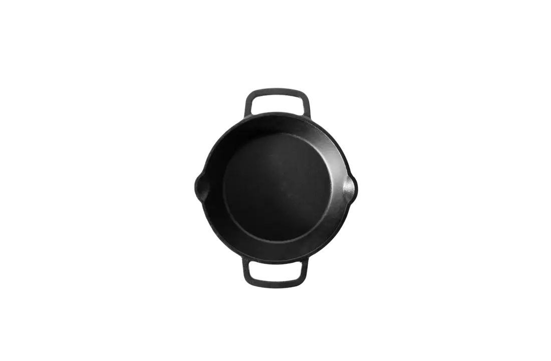 The Windmill gietijzeren skillet 2 handvaten S