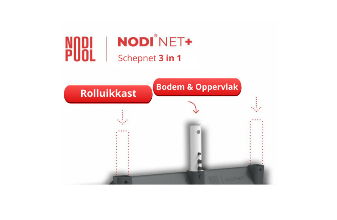 Nodipool Nodi + | Zwembad schepnet 3 in 1
