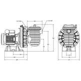 Pentair Sta-Rite Pomp 0.5Pk 220V 8,5m³/u - type S5P2RC-1