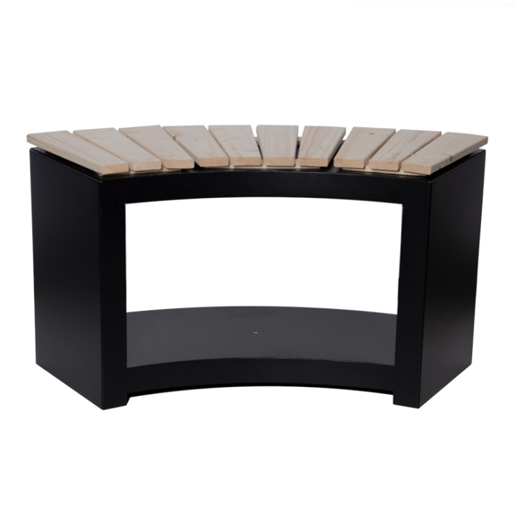 Fancy Flames Bank met Houtopslag