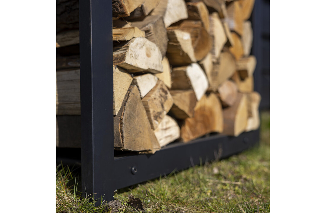 Fancy Flames Houtopslag Zwart L