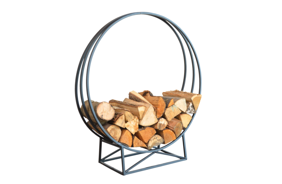 Fancy Flames Ronde Houtopslag