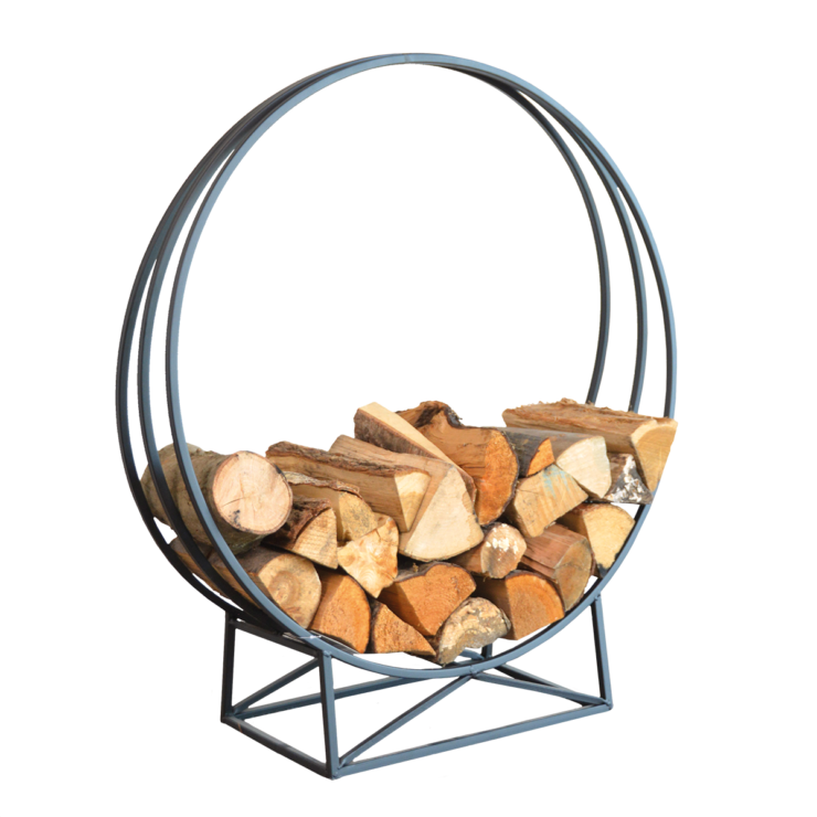 Fancy Flames Ronde Houtopslag