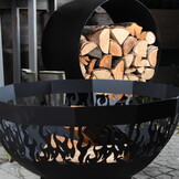 Fancy Flames Houtopslag Rond
