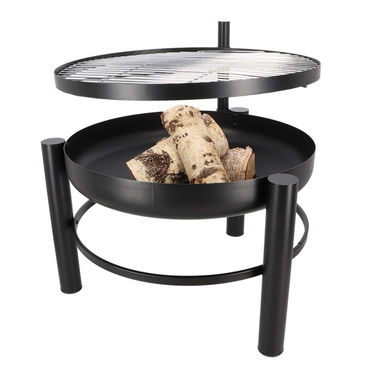 Vuurschaal met barbecue rooster