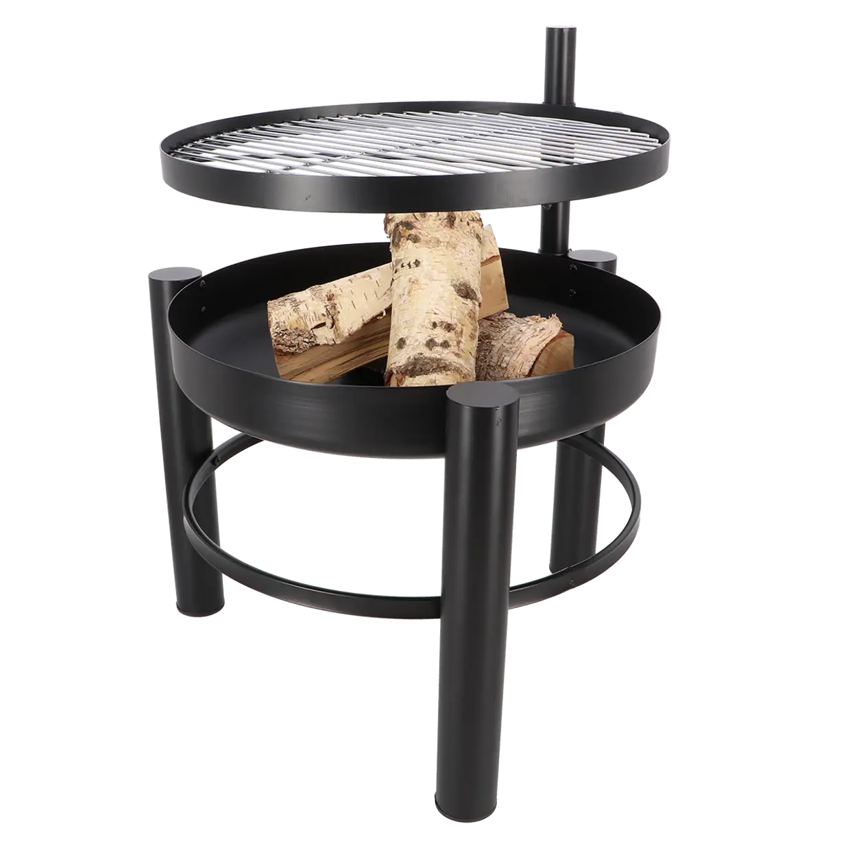 Vuurschaal met barbecue rooster