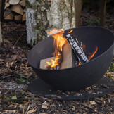 Fancy Flames Zwarte Vuurschaal op Schijf