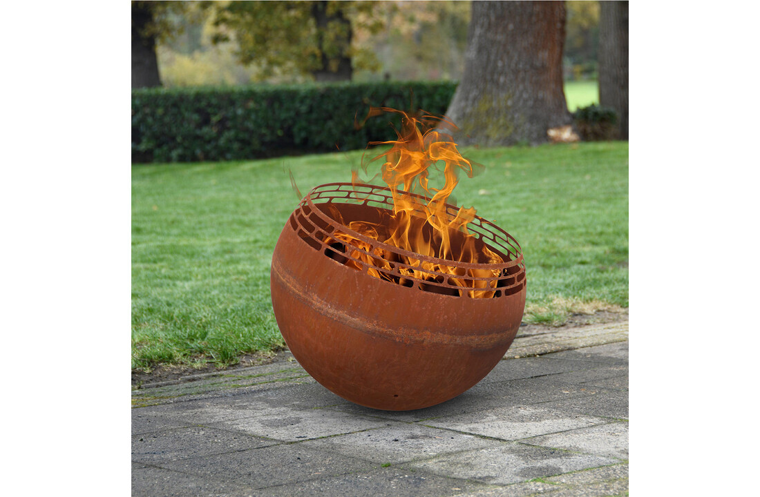 Fancy Flames Vuurbal Roest met  Strepen