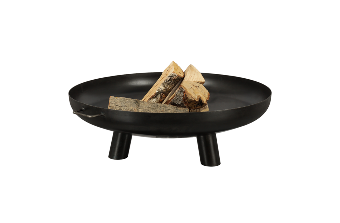 Fancy Flames Ronde Vuurschaal met Handvat en Pootjes