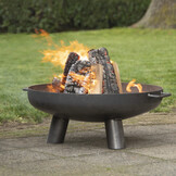 Fancy Flames Ronde Vuurschaal met Handvat en Pootjes