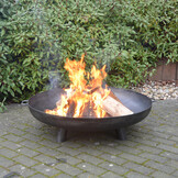 Fancy Flames Ronde Vuurschaal met Handvat en Pootjes