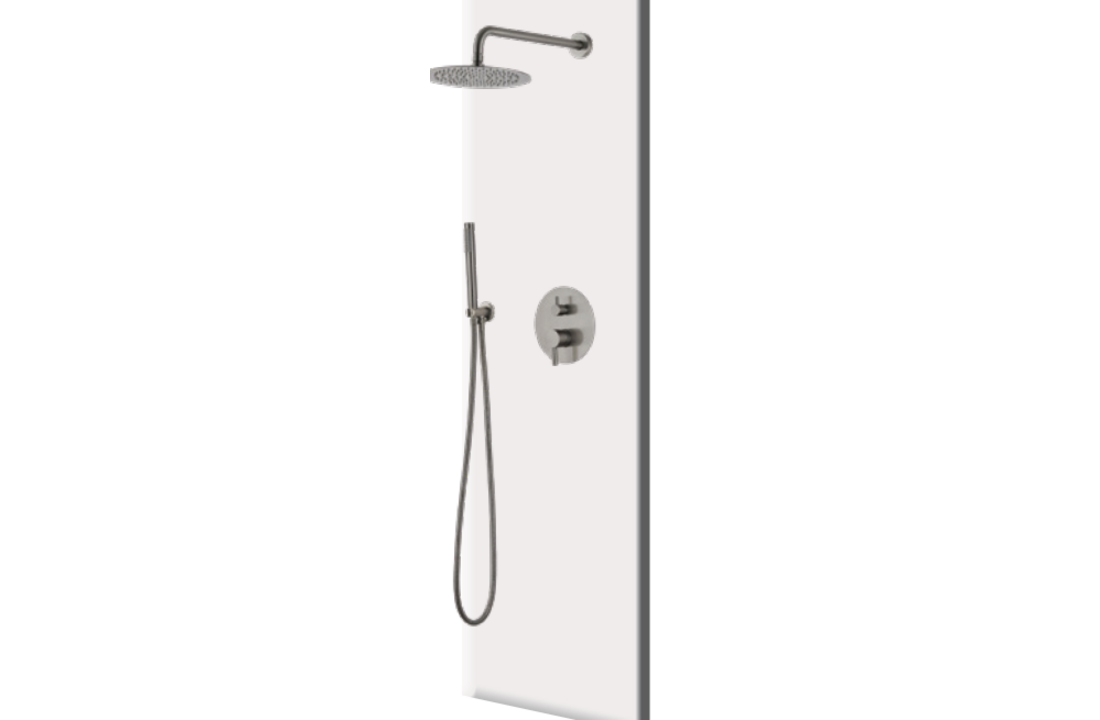 CRM wandmontage douche zwart