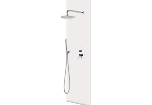 CRM wandmontage douche RVS