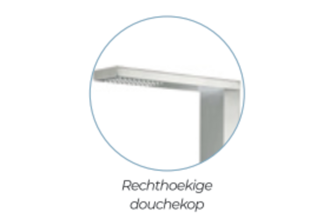 CRM douche standaard RVS