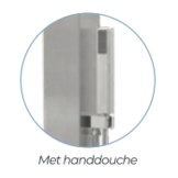 CRM douche standaard RVS
