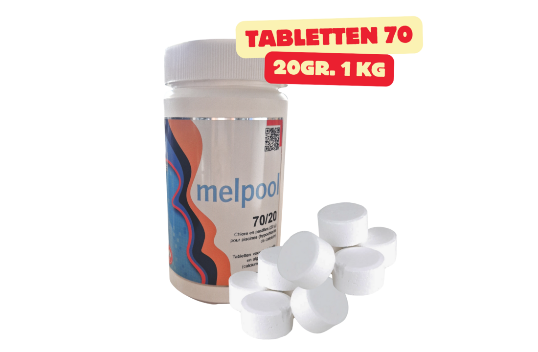 Melpool 70G ongestabiliseerd chloor - Tabletten of granulaat