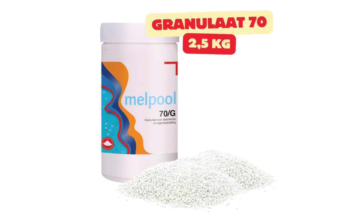 Melpool 70G ongestabiliseerd chloor - Tabletten of granulaat