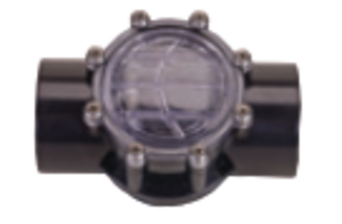 Waterco terugslagklep 2 x 63mm te lijmen met controle zicht