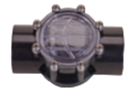 Waterco terugslagklep 2 x 63mm te lijmen met controle zicht