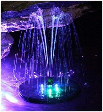 Heissner solar fontein set rgb led 150 ltr/u