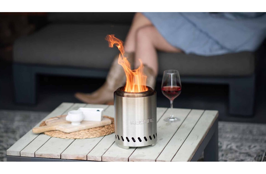 RedFire tafelhaard Volcano RVS Medium