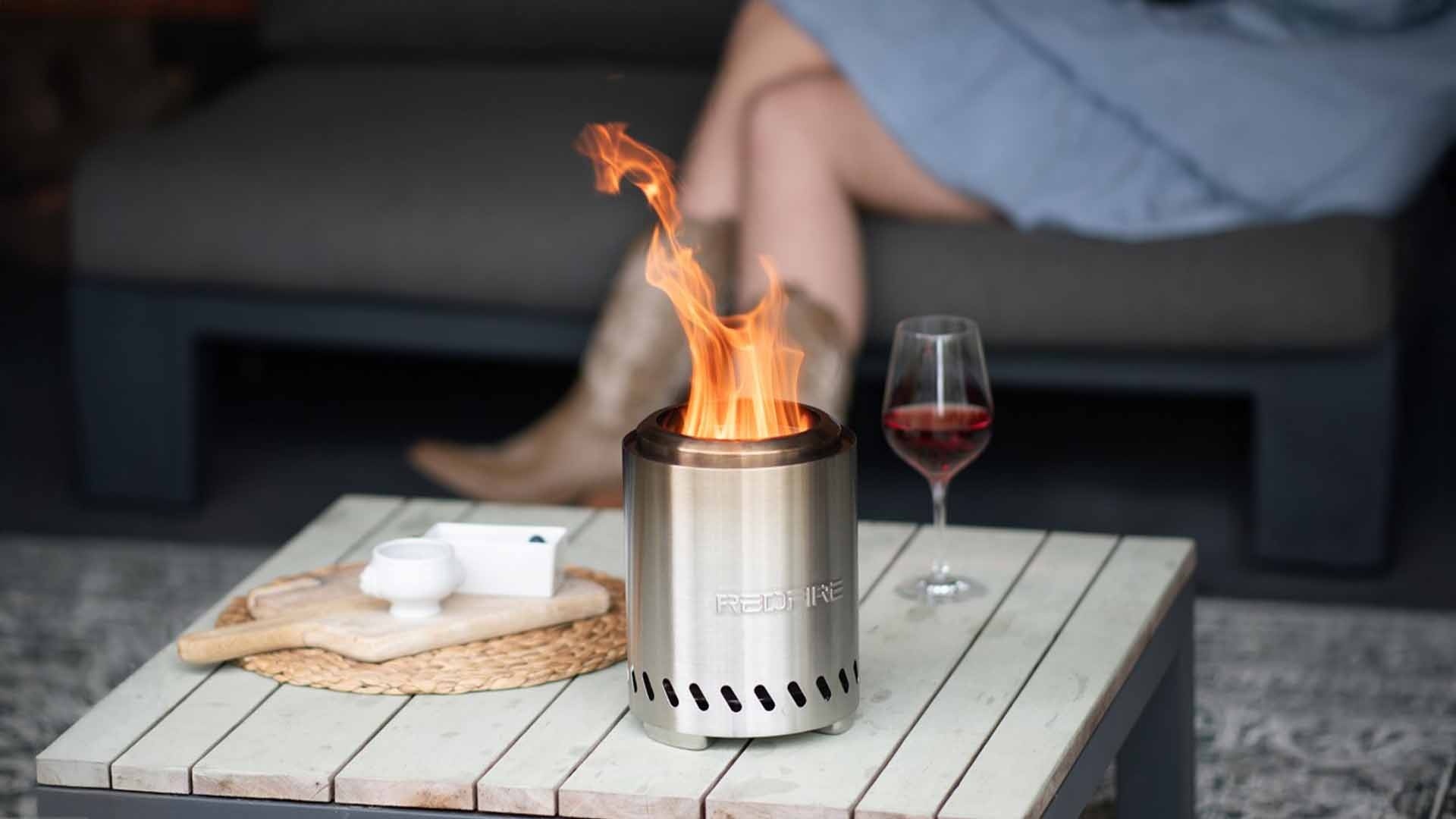 RedFire tafelhaard Volcano RVS Medium