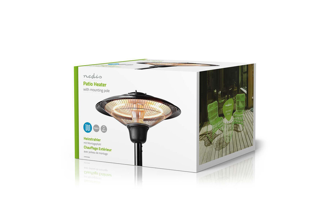 Nedis Patio verwarmer met omvalschakelaar