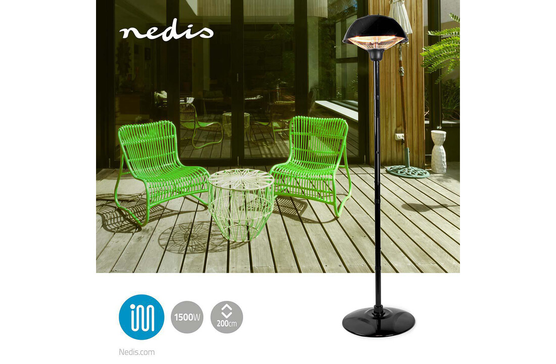 Nedis Patio verwarmer met omvalpreventie