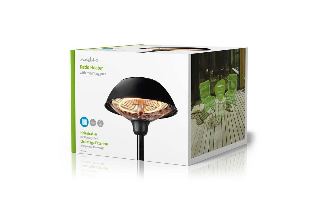 Nedis Patio verwarmer met omvalpreventie