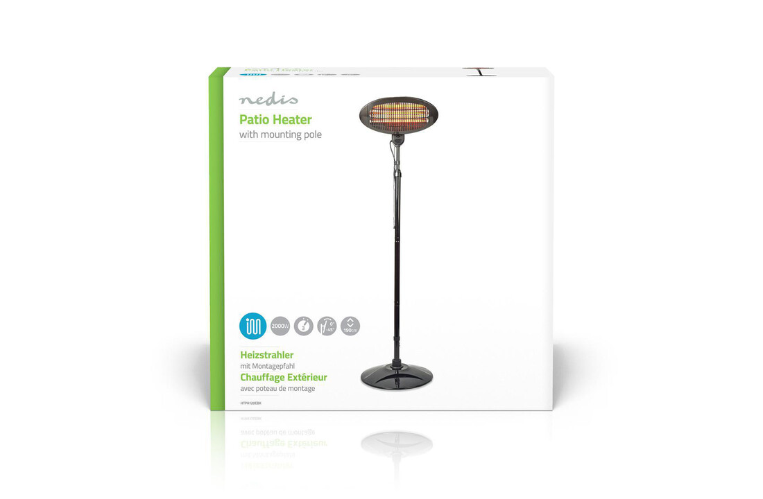 Nedis Patio verwarmer inclusief bevestigingspaal