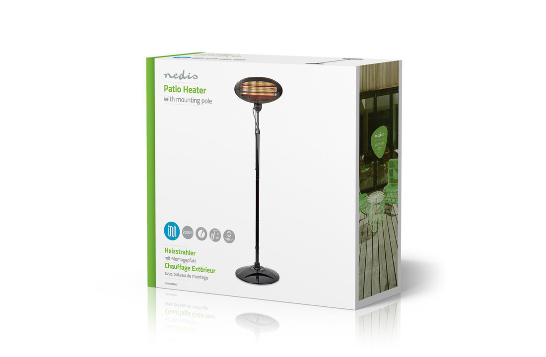 Nedis Patio verwarmer inclusief bevestigingspaal