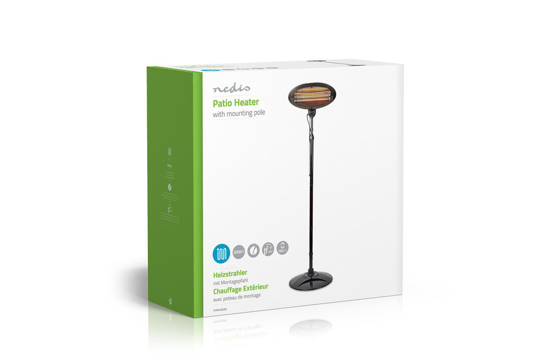 Nedis Patio verwarmer inclusief bevestigingspaal