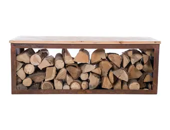 Redfire handmade houten opbergbank Tyr 120 cm