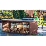 Redfire handmade houten opbergbank Tyr 120 cm
