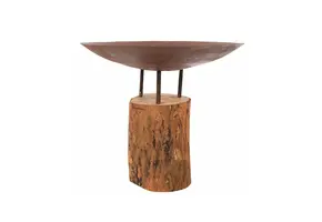 Redfire handmade vuur pit logger houten basis