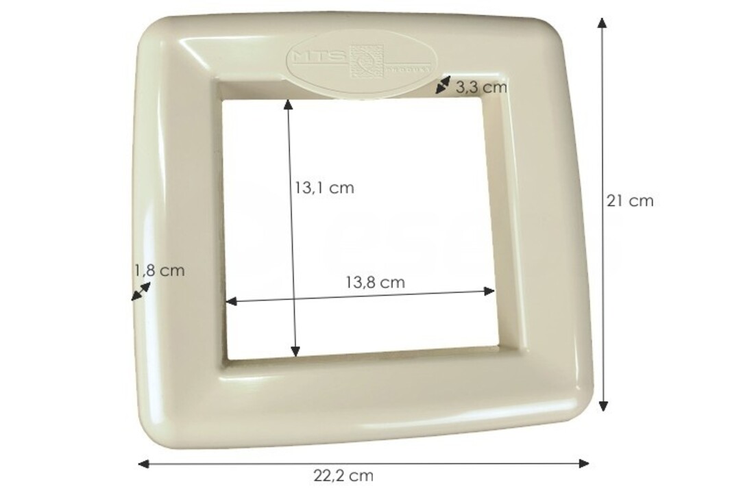 MTS V10 Skimmer Sierlijst in ABS - Creme