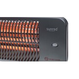Sunred verwarmer Lugo Quartz Wall - zwart