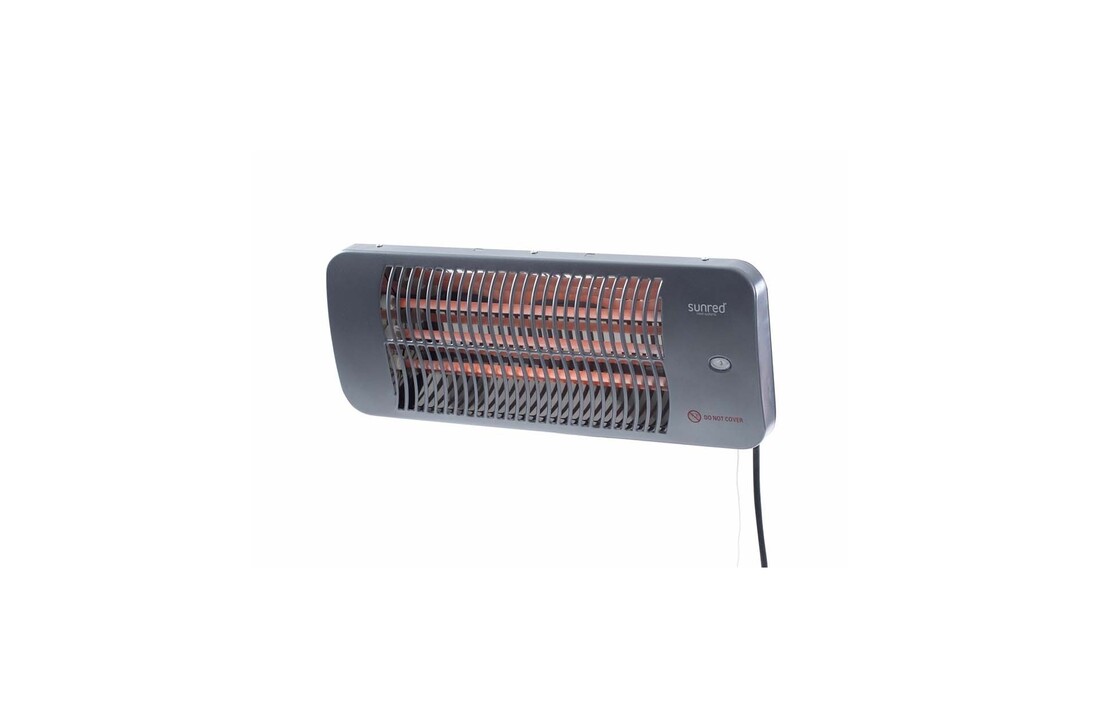 Sunred verwarmer Lugo Quartz Wall - zwart