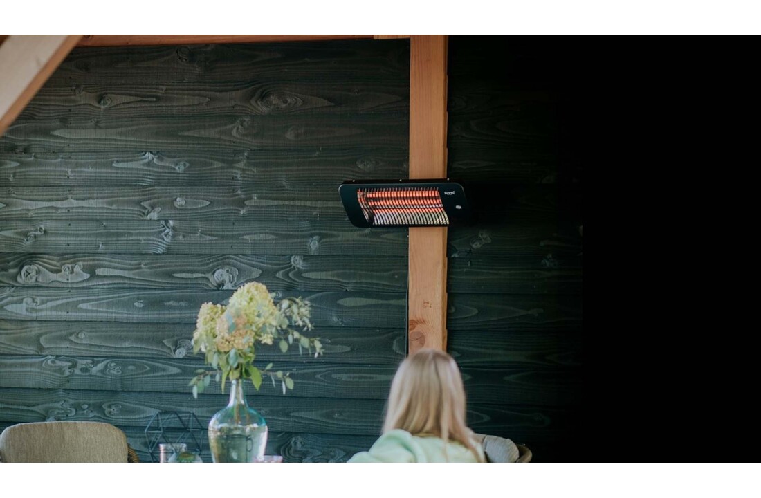 Sunred verwarmer Lugo Quartz Wall - zwart