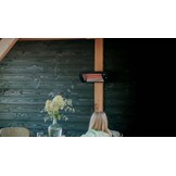 Sunred verwarmer Lugo Quartz Wall - zwart