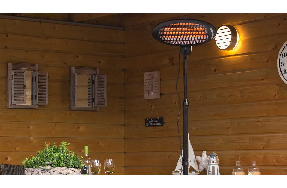 Sunred verwarmer Elektra Quartz staand - zwart