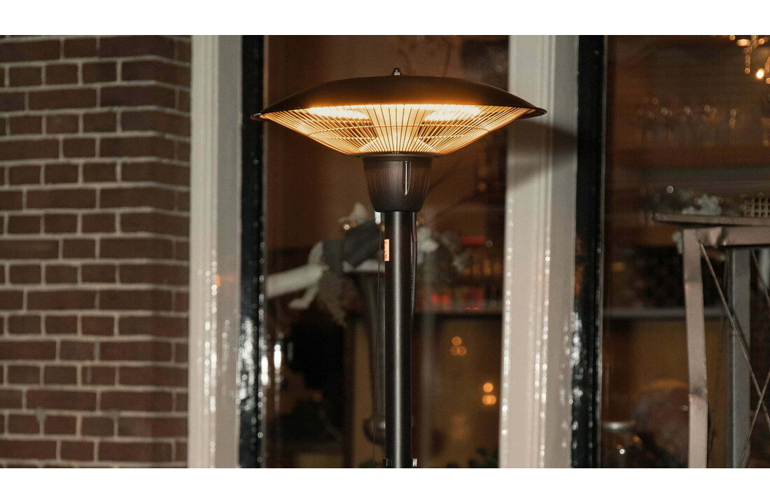 Sunred verwarmer Barcelona Bright staand - zwart