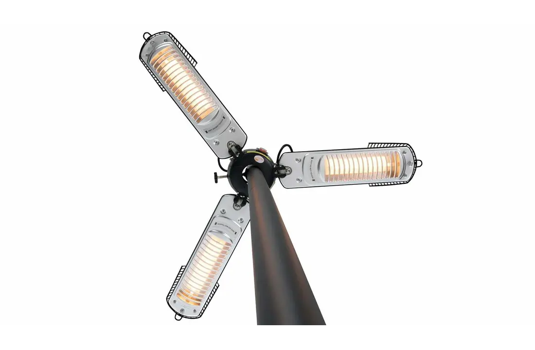 Sunred verwarmer Bright Parasol - zwart/zilver