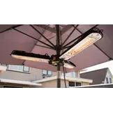 Sunred verwarmer Bright Parasol - zwart/zilver