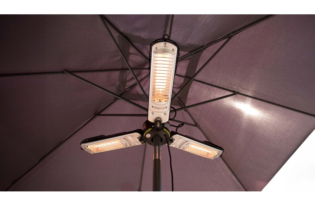 Sunred verwarmer Bright Parasol - zwart/zilver